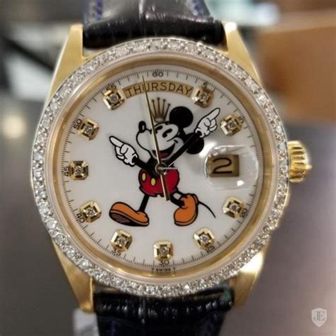 mickey mouse rolex gold